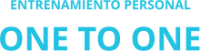 ENTRENAMIENTO PERSONAL ONE TO ONE